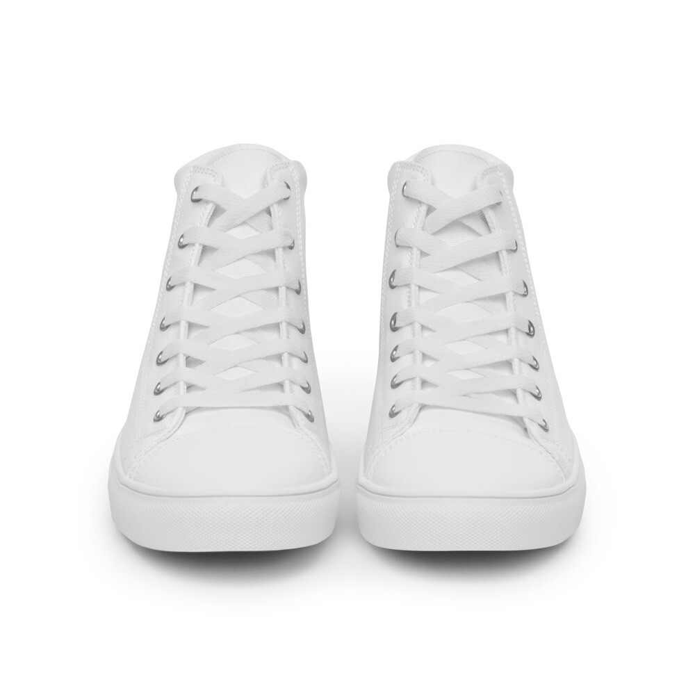 Black Trust God&#39;s Plan Men’s high top canvas shoes