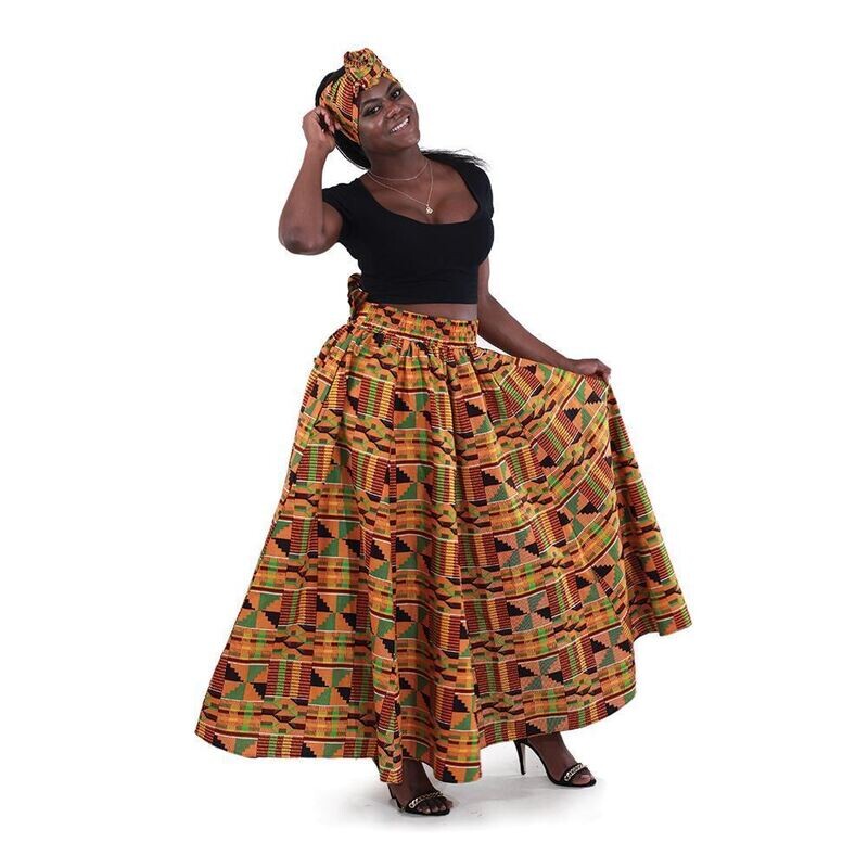 Kente Long Skirt #2