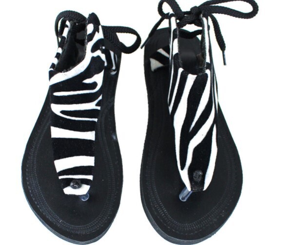 Zebra Print Sandals