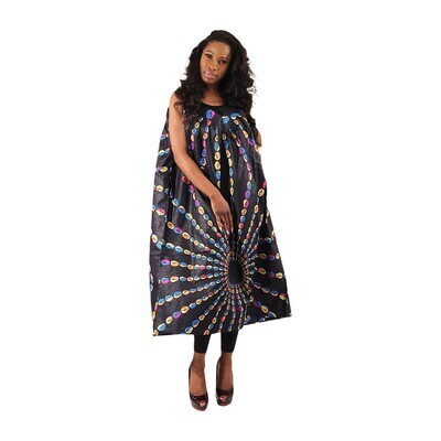 african print short dress