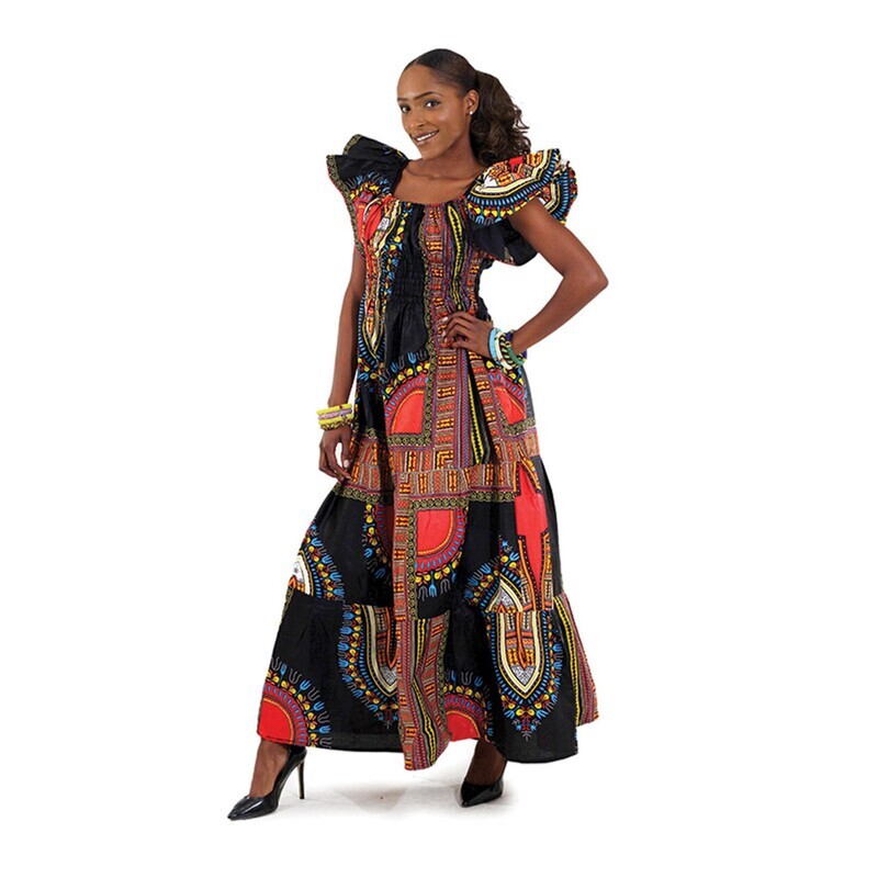 traditional Africans princess dress.