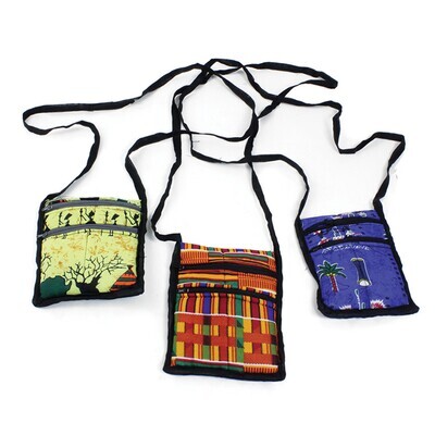 Small African Print Travel Bag: ASSORTED