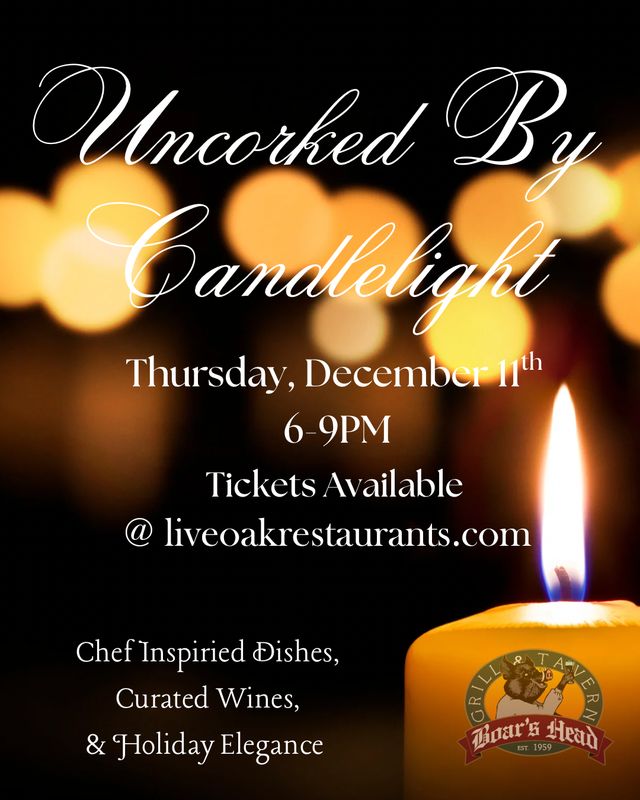 Uncorked By Candlelight: A Wine Dinner at The Boar's Head