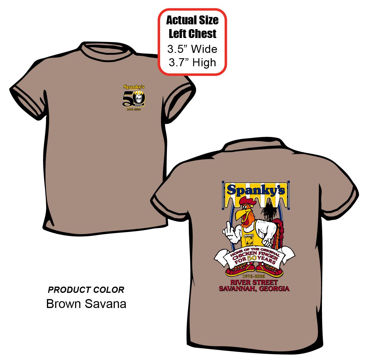 Spanky’s Original Chicken Finger T-Shirt