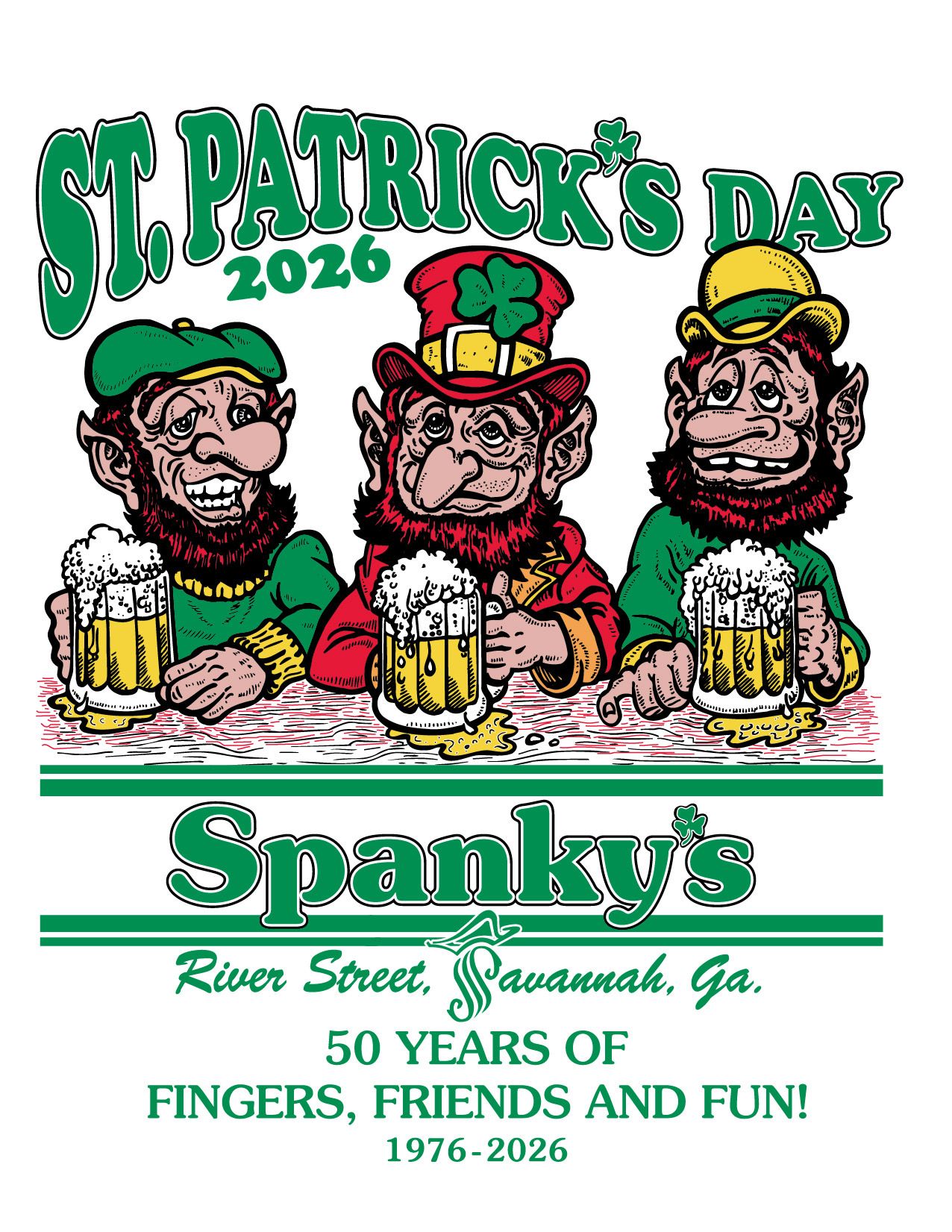 Spanky's St. Patrick's Day - 50th Anniversary Leprechaun T-Shirt