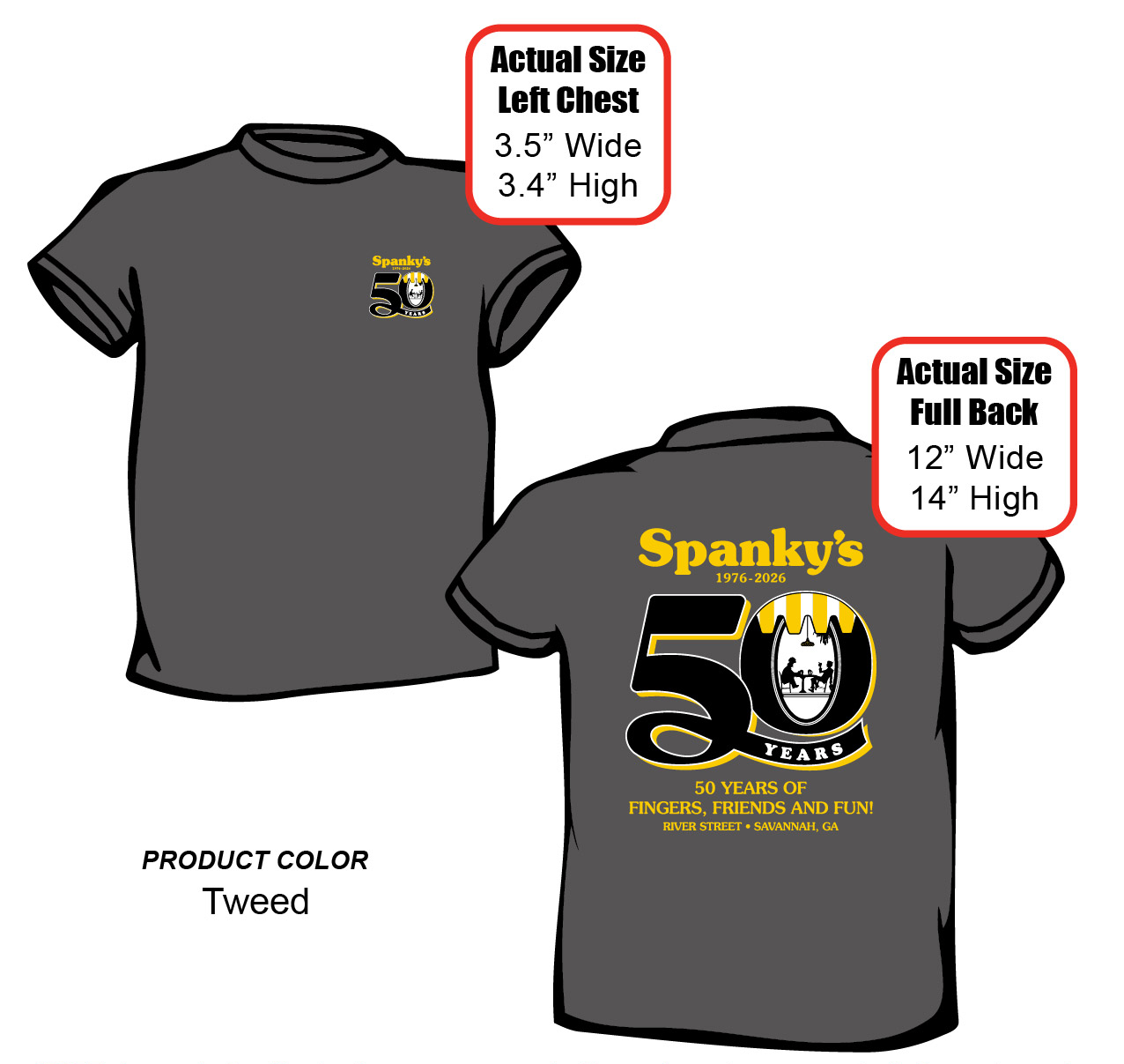 Spanky’s 50th Anniversary T-Shirt