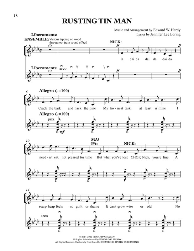 'Rusting Tin Man' Sheet Music from The Woodsman - Vocal and Violin Selections