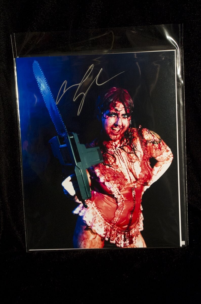 Cassandra Sechler 8x10 Signed Bloody Chainsaw Print