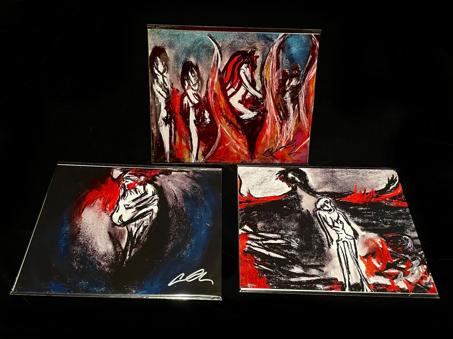 Set of 3 &quot;Sex and Death&quot; 8x10 Signed Concept Art Prints