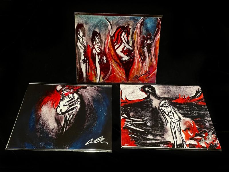 Set of 3 &quot;Sex and Death&quot; 8x10 Signed Concept Art Prints