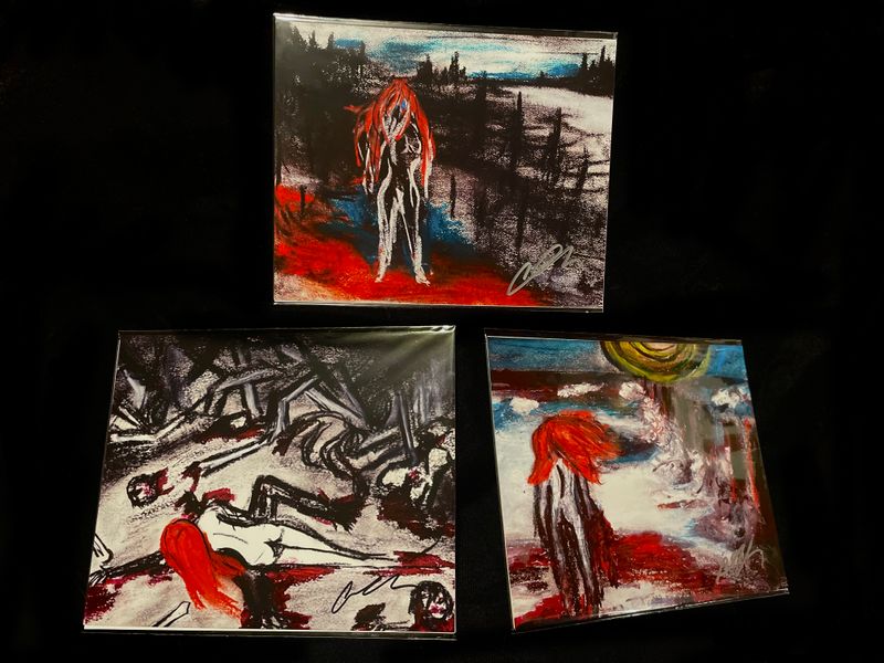 Set of 3 “Siren’s Song” 8x10 Signed Concept Art Prints