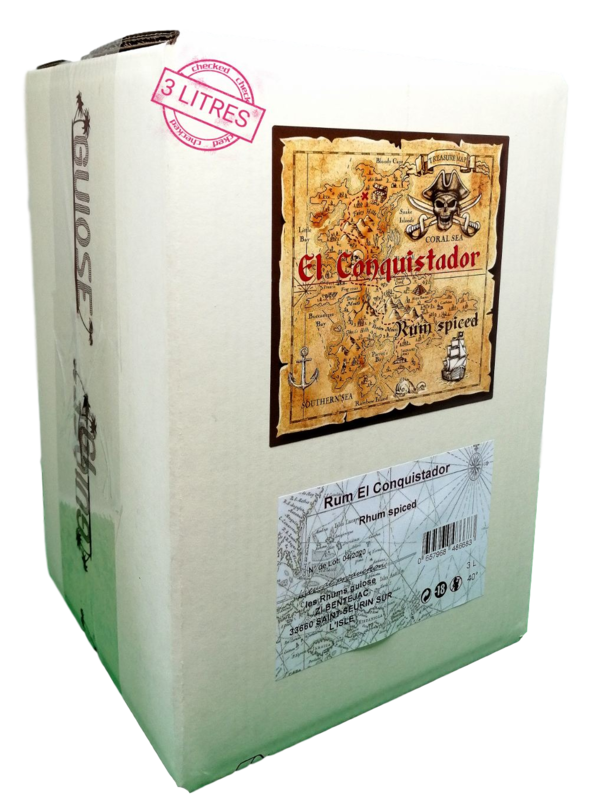 Rhum Spiced El Conquistador 3 Litres 40°