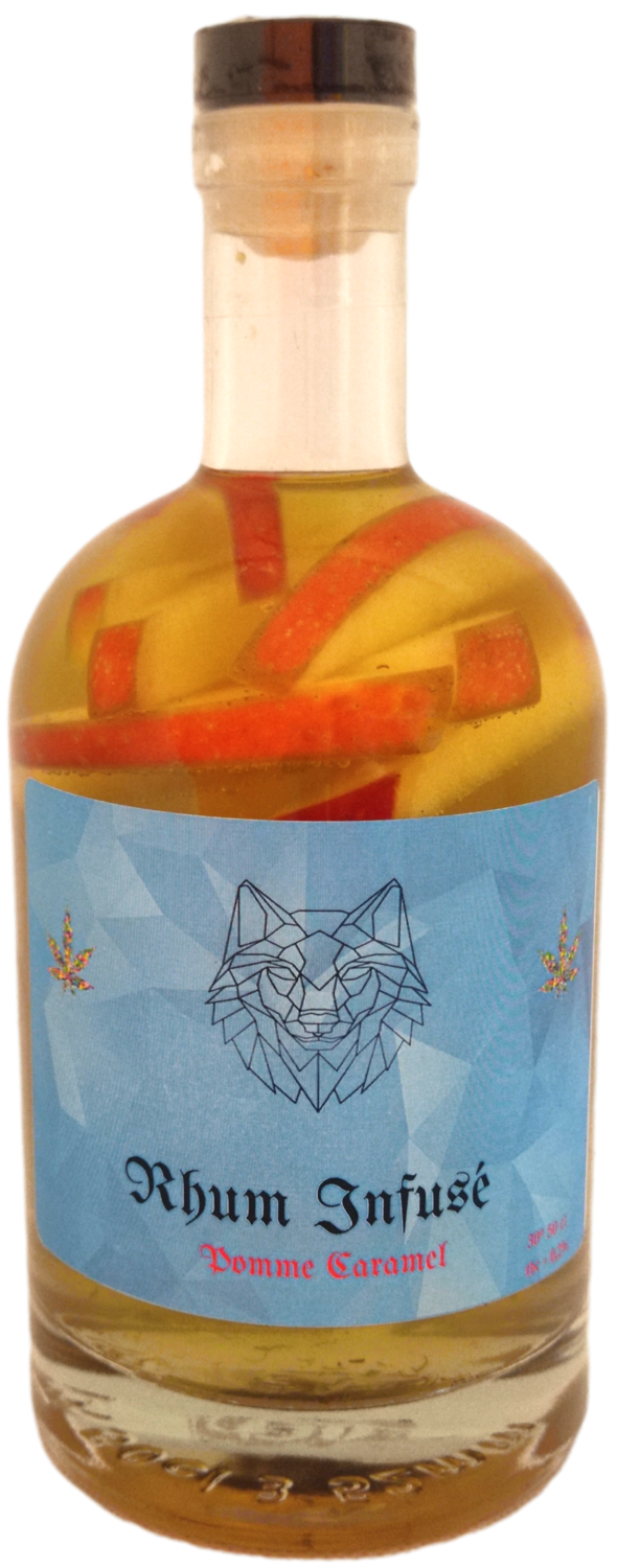 Rhum arrangé Pomme Caramel CBD  30° 50cl