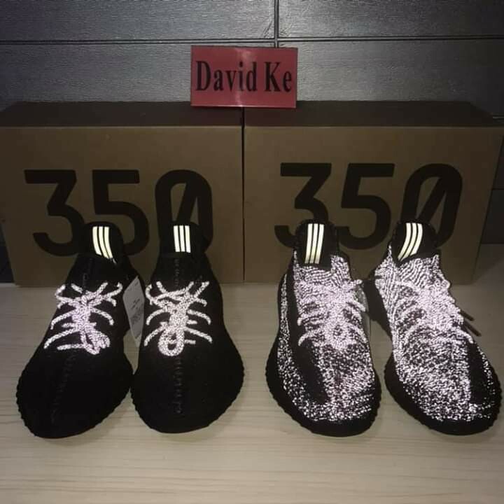 Yeezy boost 350 v2 black reflective