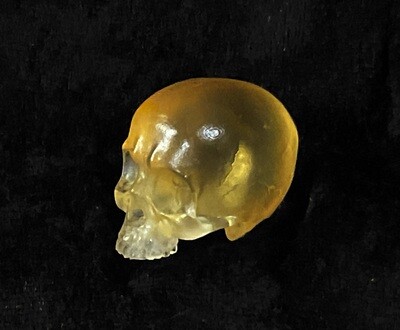 Amber crystal skull 1:6th scale accessory