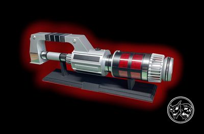 Earth shock cybergun  ( long barrel ) built and painted display