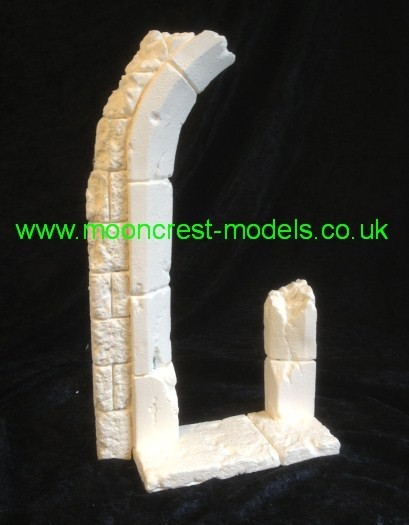 &quot;Gothic&quot; styled  broken doorway diorama accessory