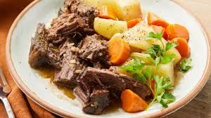 Beef Pot Roast with Roasted Potatoes (GF, DF)