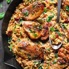 Roasted Chicken Risotto (GF, DF)