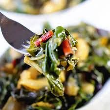 Braised Swiss Chard (V, VG, DF, GF)