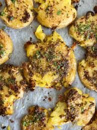 Herb Smashed Potatoes