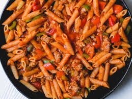 Red Pepper and Sausage Pasta