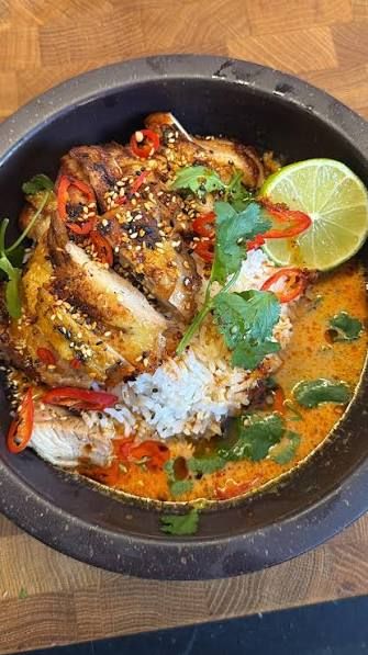 Smoked Chicken Red Curry Bowl