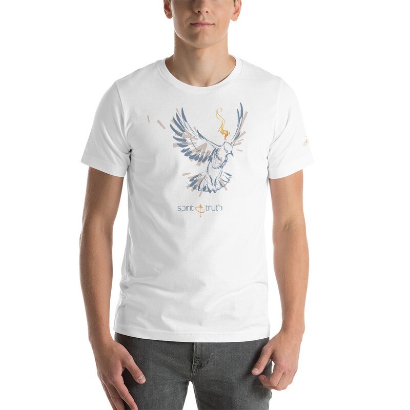 SPIRIT &amp; TRUTH (Blue on White/Ash) Short-Sleeve Unisex T-Shirt
