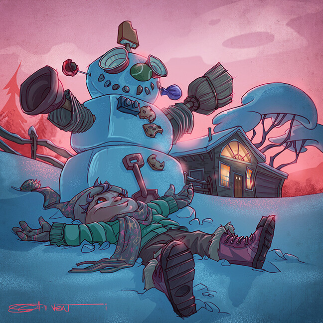 SNOBOT Art Print
