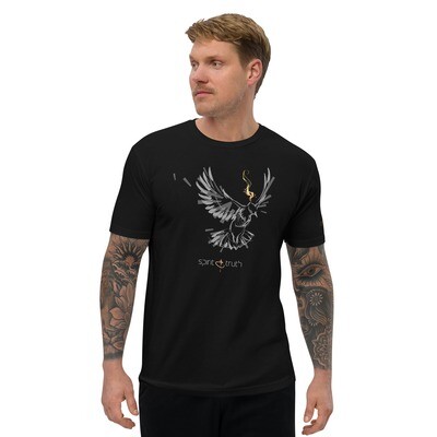 SPIRIT & TRUTH (Gray on Black) Short Sleeve T-shirt