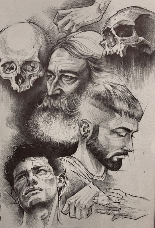 Sketchbook Head Studies