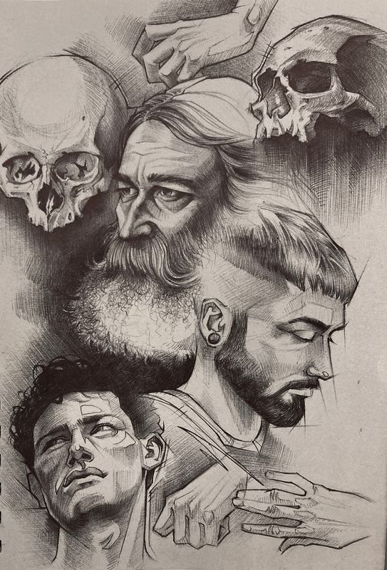 Sketchbook Head Studies