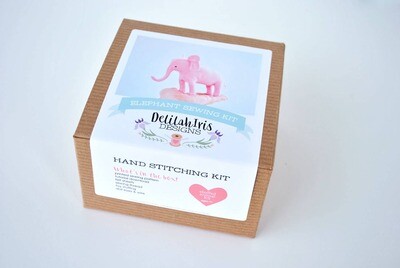Pink Elephant Sewing Kit