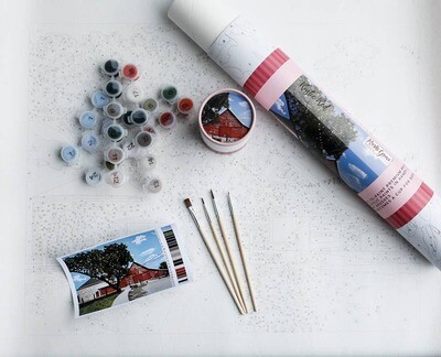 Paint by Numbers Kit - Rustic Red