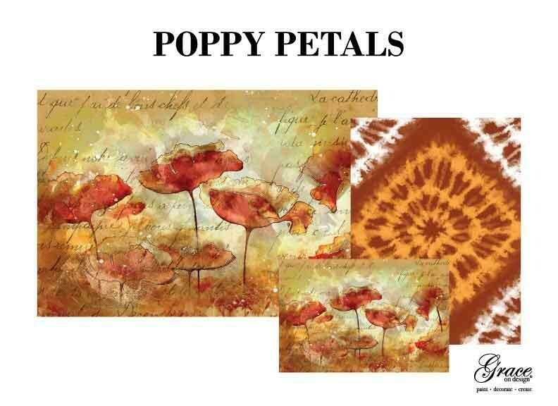 CLOSEOUT Poppy Petals Decoupage Pack