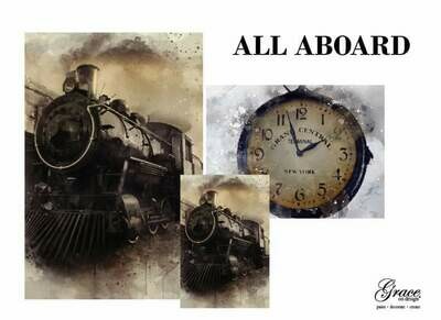 CLOSEOUT All Aboard Decoupage Pack