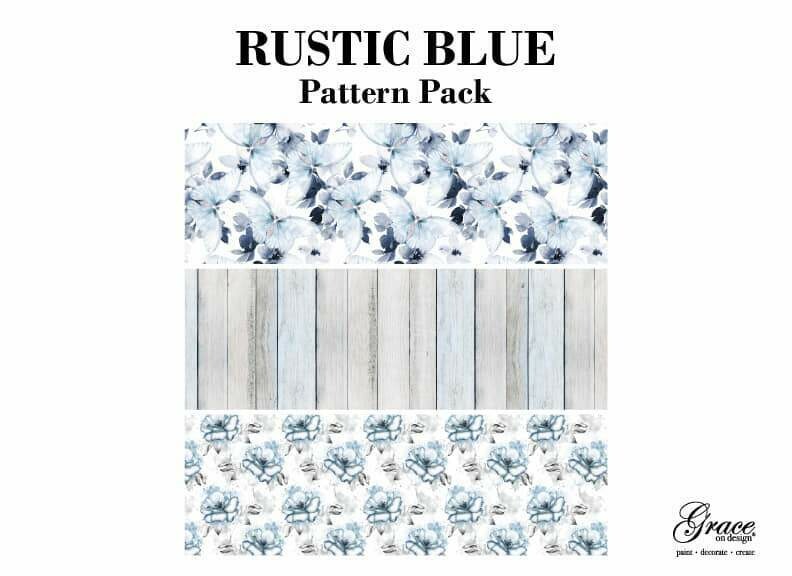 Rustic Blue Decoupage Pack