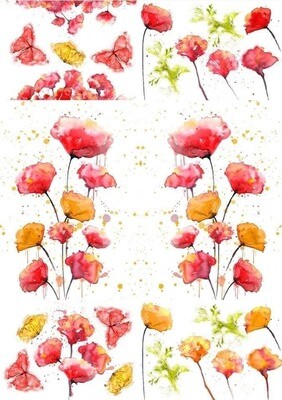 Décor Transfer: Peaceful Poppies
