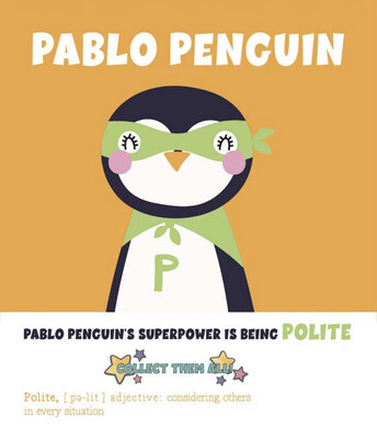 Kid's Paint by Numbers Kit - Pablo Penguin