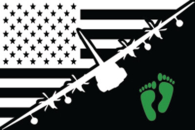 HC-130J Flag Decal