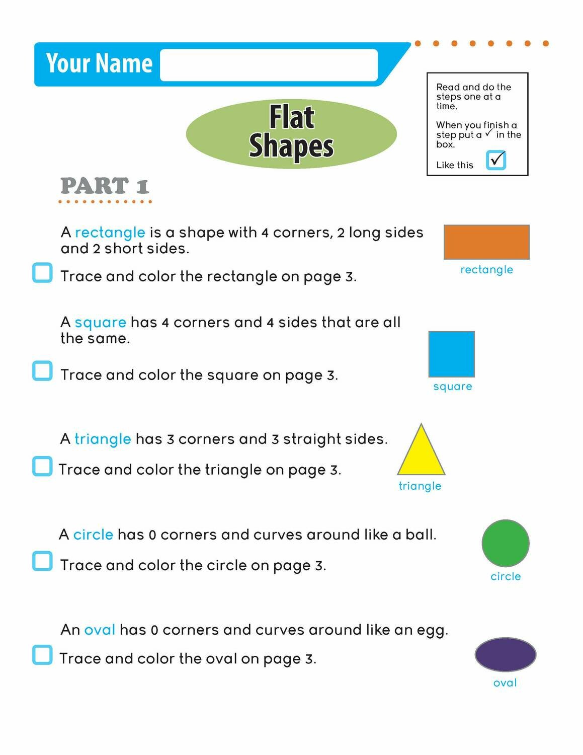 Independent Learning Activity - Flat Shapes