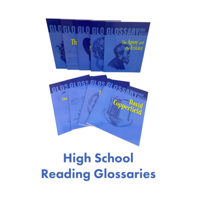 High School Reading Glossaries Homeschool Package High School Reading Glossaries Homeschool Package