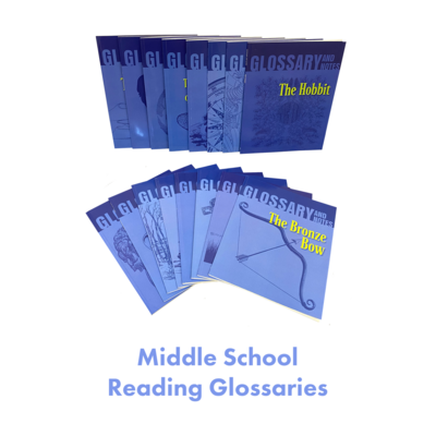 Middle School Reading Glossaries Homeschool Package Middle School Reading Glossaries Homeschool Package