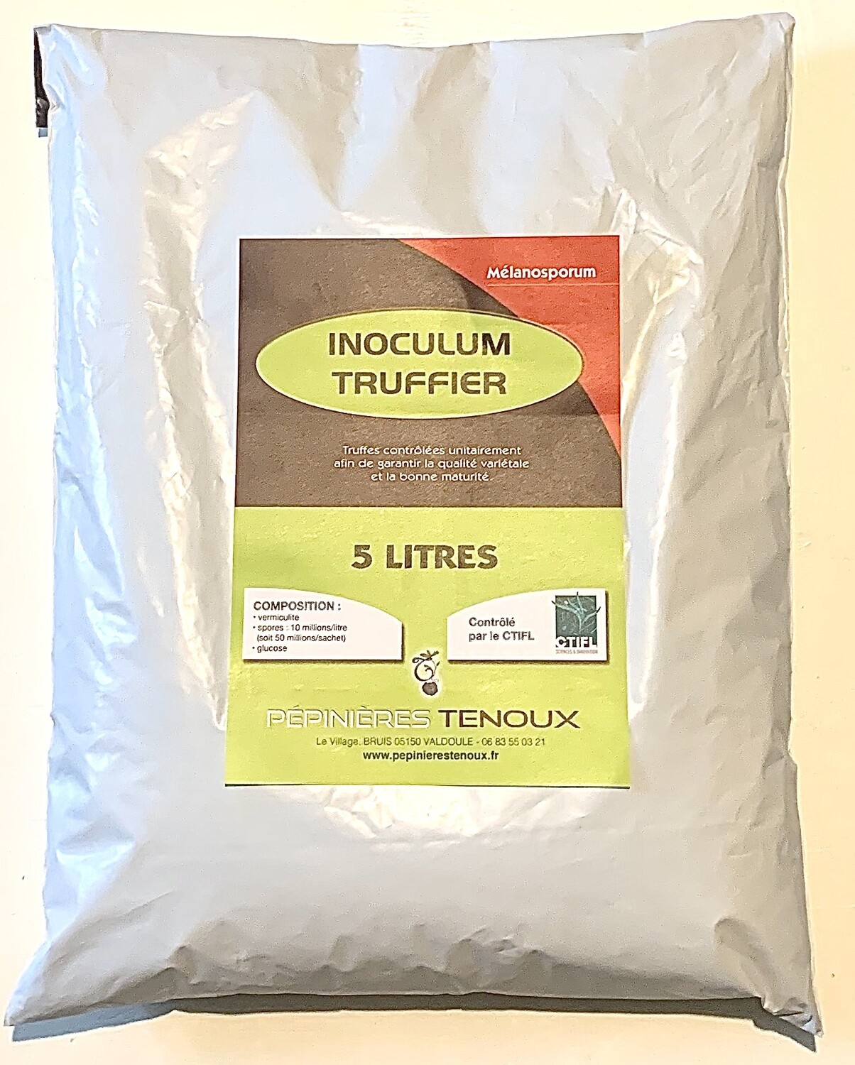 Inoculum Truffier Tuber Mélanosporum (Sac de 5 Litres)
