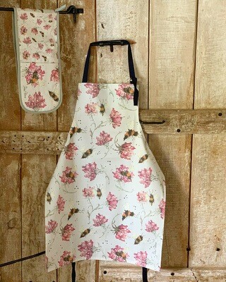 Bee and Flower Grey Apron