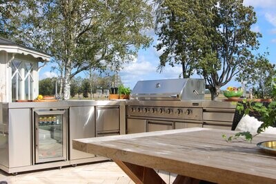 Outdoor stainless steel hot sale countertops