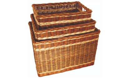 Oblong Buff Basket Set