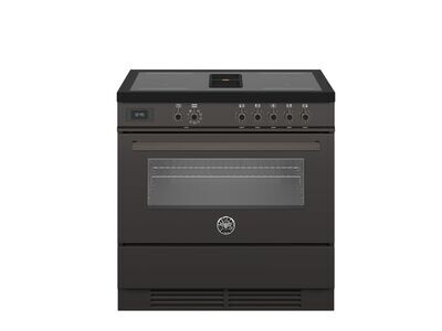 Bertazzoni Professional 90cm Air-Tec Cooker with Induction Top and Integrated Hood, Electronic Oven