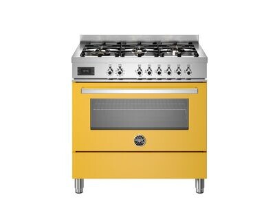 Bertazzoni Professional 90cm 6-Burner, Electric Oven