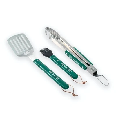Big Green Egg Stainless Steel BBQ Tool Set with Wood Handles